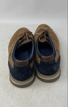 Load image into Gallery viewer, Bosi Mens Brown Blue Suede Round Toe Lace-Up Oxford Shoes Size EUR 43
