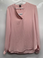 Load image into Gallery viewer, Anne Klein Womens Pink Long Puff Sleeve Notch Neck Regular Fit Blouse Top Size M

