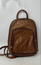 Load image into Gallery viewer, Osgoode Marley Womens Brown Leather Adjustable Shoulder Strap Backpack
