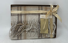 Load image into Gallery viewer, Cristina Chiti Womens Brown Beige Plaid Rectangular Scarf With Tag
