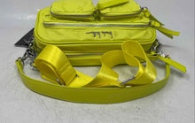 Load image into Gallery viewer, Nicole Miller Womens Neon Yellow Inner Pocket Crossbody Handbag With Tag
