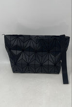 Load image into Gallery viewer, Emilio Pepe Womens Black Matte Geometric Triangular Inner Pockets Shoulder Bag

