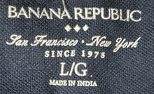 Load image into Gallery viewer, Banana Republic Mens Gray Pineapple Print Cotton Short Sleeve Polo Shirt Size L
