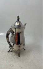 Load image into Gallery viewer, Vintage Leonard Silver-Tone Ornate Handle Footed Hinged Lid Coffee Tea Pot
