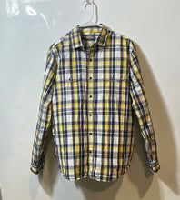 Load image into Gallery viewer, Express Mens Multicolor Plaid Long Sleeve Collared Button-Up Shirt Size Large
