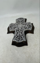 Load image into Gallery viewer, Cast Metal Aluminum Ancient Style Collectible Hanging Crucifix Ornate Cross
