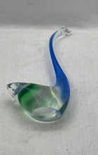 Load image into Gallery viewer, Multicolor Hand Blown Art Glass Swan Collectible Decorative Statue Figure
