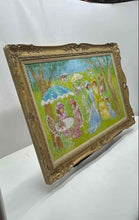 Load image into Gallery viewer, Bisset Wall Decor Square Framed Impressionist Pastel Landscape Art Painting
