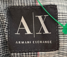 Load image into Gallery viewer, Armani Exchange Mens Gray Black Printed Long Sleeve Button-Up Shirt Size Small
