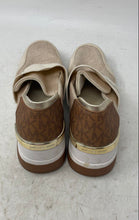 Load image into Gallery viewer, Michael Kors Womens Felix Champagne Gold Slip-On Trainer Sneakers Shoes Sz 6.5 M
