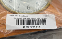 Load image into Gallery viewer, Savannah Row Westminster Chime Analog Wooden Mantel Clock Not Tested
