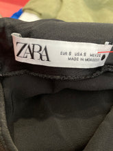 Load image into Gallery viewer, Zara Womens Black Halter Neck Sleeveless Back Zip Mini Dress Size Small
