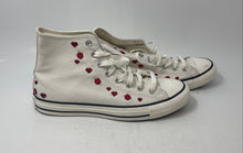 Load image into Gallery viewer, Converse Womens Chuck Taylor All Star High White Red Sneaker Shoes Size 10
