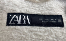 Load image into Gallery viewer, Zara Womens White Long Sleeve Collared Pockets Full Zip Jacket Size L With Tag
