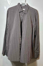 Load image into Gallery viewer, Calvin Klein Mens Multicolor Striped Long Sleeve Modern Fit Button-Up Shirt Sz L
