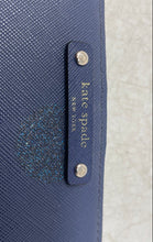 Load image into Gallery viewer, Kate Spade Womens Haven Lane Stacy Blue Glitter Dot Leather Bifold Wallet
