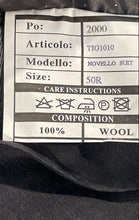 Load image into Gallery viewer, Tiglio Mens Gray Wool Long Sleeve Single-Breasted Blazer Size 50R
