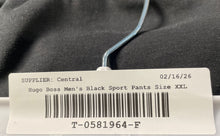 Load image into Gallery viewer, Hugo Boss Mens Black Elastic Waist Drawstring Sport Jogger Pants Size XXL
