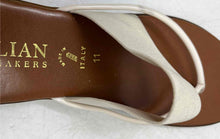 Load image into Gallery viewer, Italian Shoemakers Womens Ivory Open Toe Slip-On Thong Sandals Size 11
