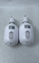 Load image into Gallery viewer, Model LBC02 White Wi-Fi Wireless Smart PTZ Bulb Camera Set 2 Pcs Not Tested
