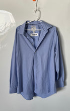 Load image into Gallery viewer, Jos. A Bank Mens Blue Polka Dot Long Sleeve Stretch Dress Shirt Size 17-34
