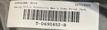 Load image into Gallery viewer, Perry Ellis Portfolio Mens Gray Plaid Long Sleeve Two-Button Blazer Size 48R

