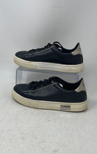 Load image into Gallery viewer, Armani Exchange Womens Black Leather Low Top Lace-Up Sneaker Shoes Size 7
