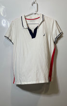 Load image into Gallery viewer, Nautica Womens White Short Sleeve Collared Regular Fit Polo Shirt Size XL
