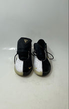 Load image into Gallery viewer, Nike Kids LeBron 22 White Black Gold-Tone Lace-Up Sneaker Shoes Size 5.5Y
