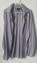 Load image into Gallery viewer, Alfani Mens Gray Athletic Fit Long Sleeve Collared Dress Shirt Size XL 17-17.5
