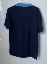 Load image into Gallery viewer, Psycho Bunny Mens Blue Print Short Sleeve Collared Button Front Polo Shirt Sz 6
