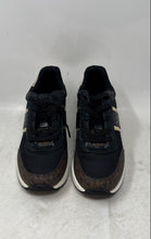 Load image into Gallery viewer, Michael Kors Womens Black Brown Lace-Up Sneakers Shoes Size 8.5M
