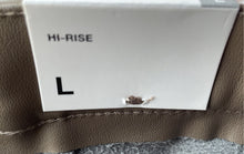 Load image into Gallery viewer, Zara Womens Brown Hi-Rise Flat Front Skinny-Leg Ankle Leggings Size L With Tag
