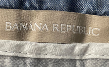 Load image into Gallery viewer, Banana Republic Womens Blue Denim Flat Front Slash Pocket Chino Shorts Size 0

