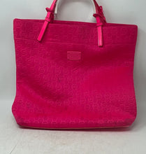 Load image into Gallery viewer, Michael Kors Womens Pink Logo Embossed Bottom Studs Inner Pocket Tote Handbag
