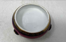 Load image into Gallery viewer, Multicolor Printed Round Shape Tri-Footed Vanity Jewelry Box With Lid
