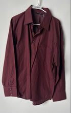 Load image into Gallery viewer, Kenneth Cole New York Mens Burgundy Long Sleeve Collared Button-Up Shirt Sz XXL
