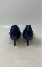 Load image into Gallery viewer, Vizzano Womens Blue Leather Pointed Toe Slip-On High Stiletto Pump Heels Size 5
