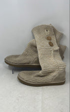 Load image into Gallery viewer, UGG Womens Classic Cardy Beige Round Toe Knit Winter Bootie Size 7
