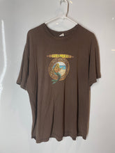 Load image into Gallery viewer, Anvil Mens Brown Cotton Short Sleeve Crew Neck Concert Graphic T-Shirt Size XL
