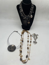 Load image into Gallery viewer, Guess, Bebe, NY Women Silver Tone Bracelet-Necklaces 4 Pcs
