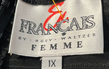 Load image into Gallery viewer, En Francais By Huey Waltzer Womens Black Shimmer Straight &amp; Pencil Skirt Size 1X
