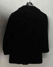 Load image into Gallery viewer, Banana Republic Mens Black Long Sleeve Double-Breasted Pea Coat Size Medium
