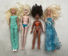 Load image into Gallery viewer, Lot Of 13 Pieces Assorted Multicolor Mixed Variety Barbie Fashion Dolls
