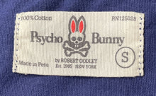 Load image into Gallery viewer, Psycho Bunny Mens Blue Cotton Crew Neck Short Sleeve Pullover T-Shirt Size Small
