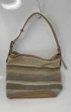 Load image into Gallery viewer, The Sak Womens Light Brown Sequoia Crochet Outer Pockets Shoulder Hobo Bag
