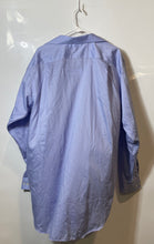 Load image into Gallery viewer, Michael Kors Mens Light Blue Cotton Non-Iron Dress Shirt Size 17 36/37 Tall
