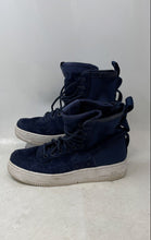 Load image into Gallery viewer, Nike Womens SF Air Force 1 High Midnight Navy Suede Sneakers Shoes Size 7.5
