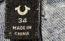 Load image into Gallery viewer, True Religion Mens Geno Blue Denim Relaxed Slim Fit Straight Leg Jeans Size 34
