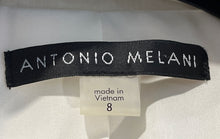 Load image into Gallery viewer, Antonio Melani Womens Ivory Long Sleeve Peak Lapel Collar One-Button Blazer Sz 8
